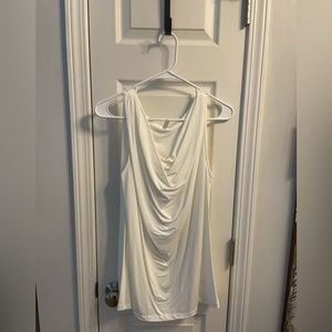 Off White Sleeveless Blouse